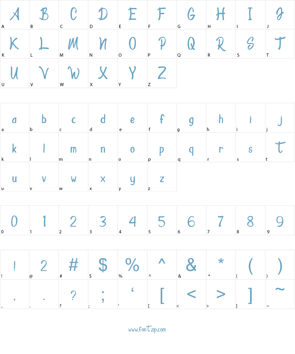 Wonoland Park Font Character